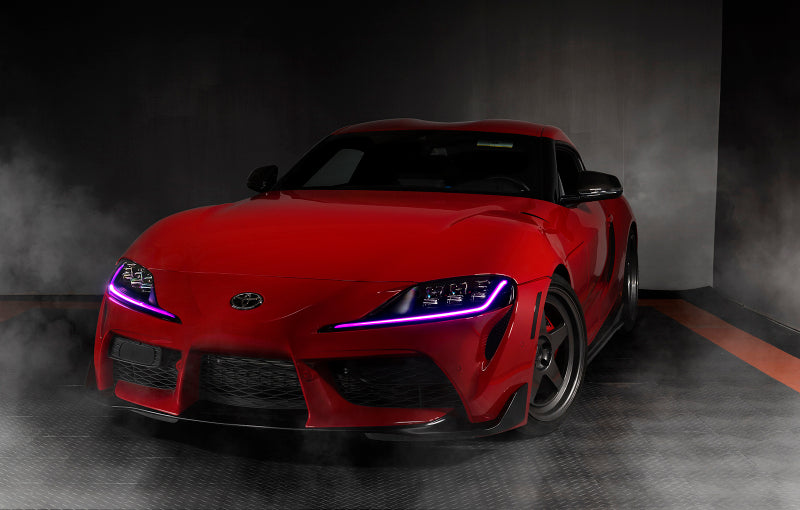 Oracle 20-21 Toyota Supra GR RGB+A Headlight DRL Upgrade Kit - ColorSHIFT 2