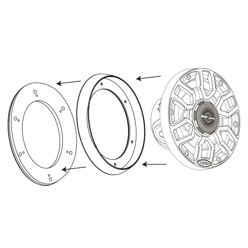 DS18 Ring Adapter From 7.7 to 6.5 ASA & ABS Material