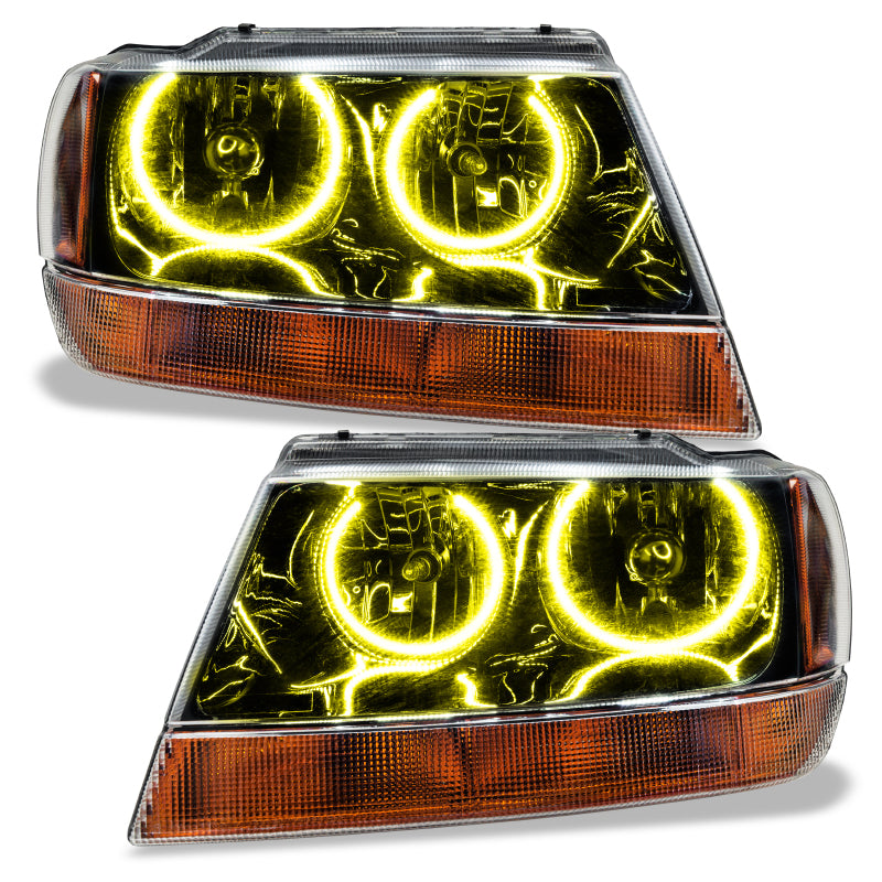 Oracle 99-04 Jeep Grand Cherokee SMD HL - Black - ColorSHIFT w/ 2.0 Controller