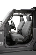 Bestop 20-23 Jeep Gladiator / 18-2023 Wrangler JL 4-Door Front Seat Covers (Charcoal)