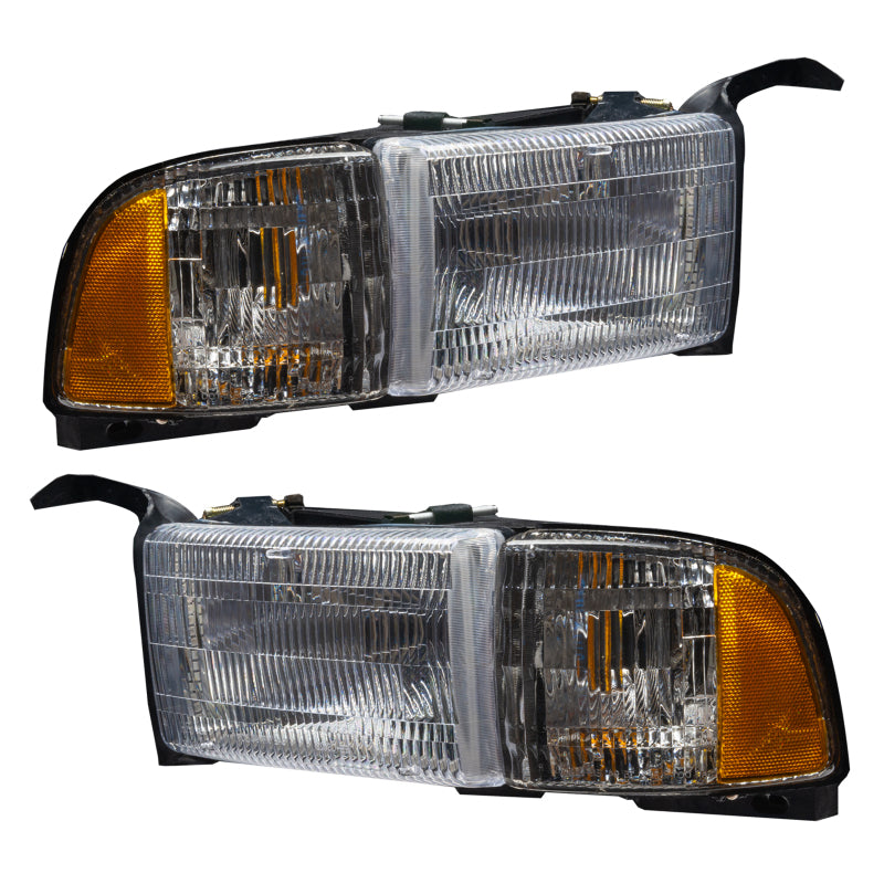 Oracle 94-02 Dodge Ram Pre-Assembled Halo Headlights - ColorSHIFT w/ 2.0 Controller