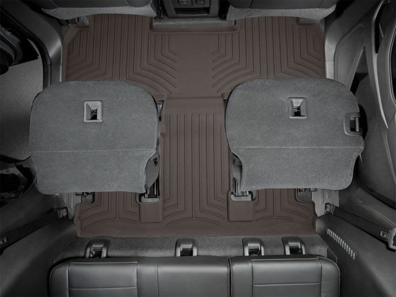 WeatherTech 18-23 Chevrolet Traverse w/2nd Row Bench or Bucket Rear FloorLiner HP - Cocoa