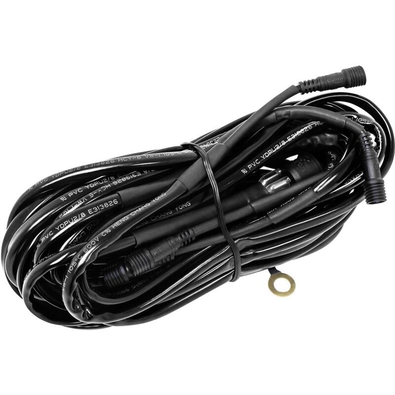 Westin Universal LED Rock Light Kit - 4 Lights - 14ft 9in Wiring Harness & Switch - Black
