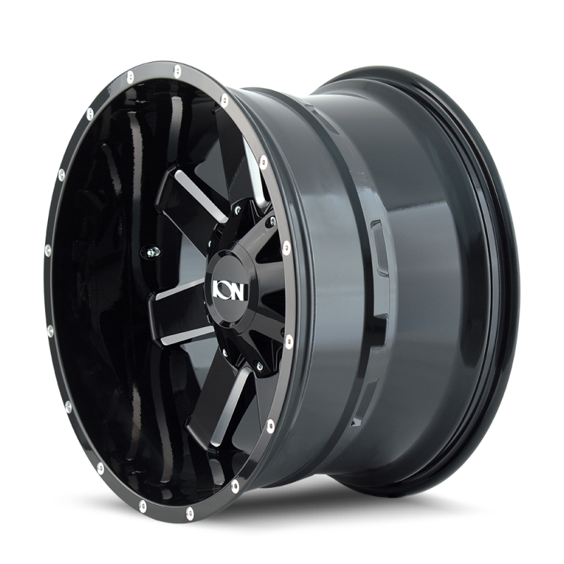 ION 141 20x10 / 8x170 BP / -19mm Offset / 125.2mm Hub Gloss Black Milled Wheel