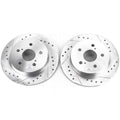 Power Stop 2019 Lexus ES350 Rear Evolution Drilled & Slotted Rotors - Pair