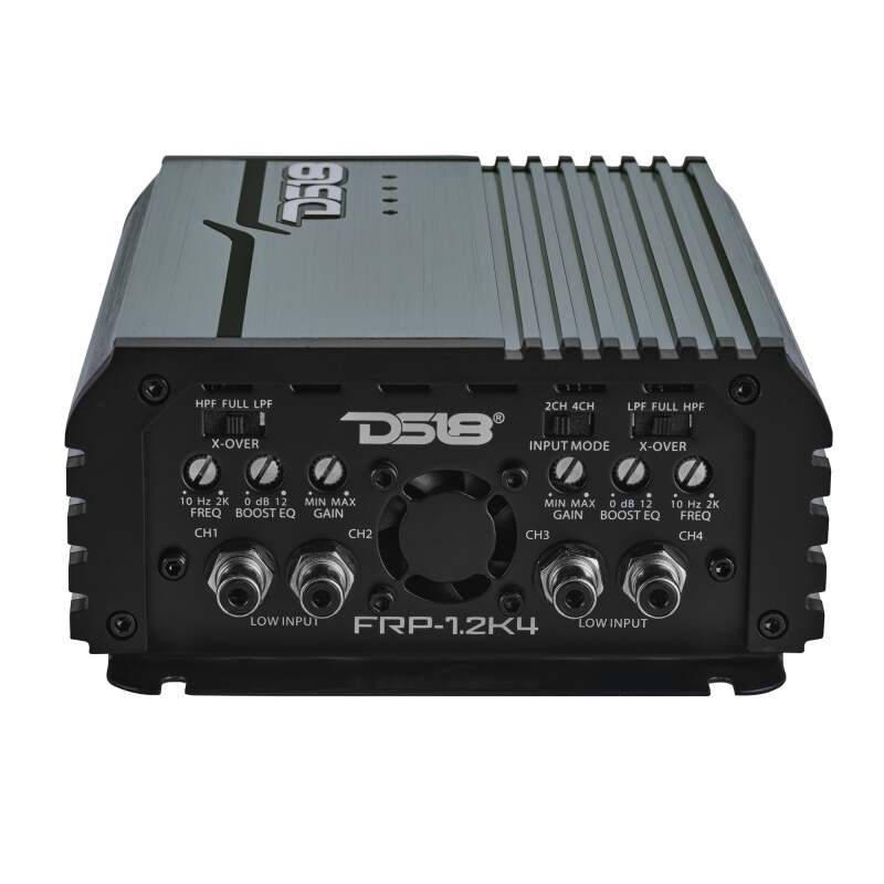 DS18 4-Channel Class-D Amp Stereo Full-Range 4 x 120 W RMS at4 ohm- Titanium