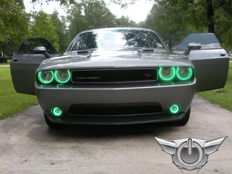 Oracle Dodge Challenger 08-14 Halo Kit (ProjectorHL) - ColorSHIFT w/ BC1 Controller