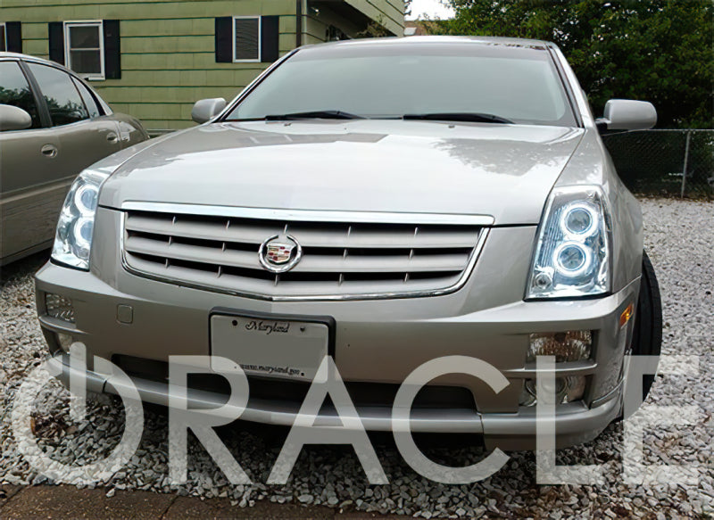Oracle 05-12 Cadillac STS LED Headlight Halo Kit - Red