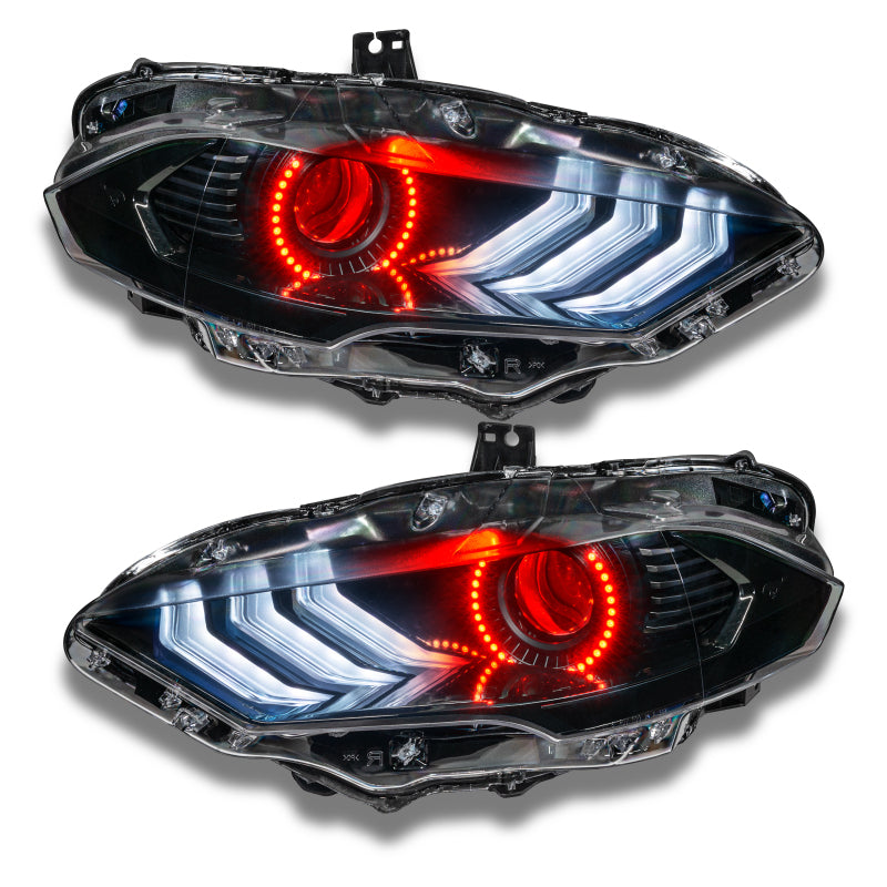 Oracle 18-21 Ford Mustang LED Headlight Halo Kit - Red