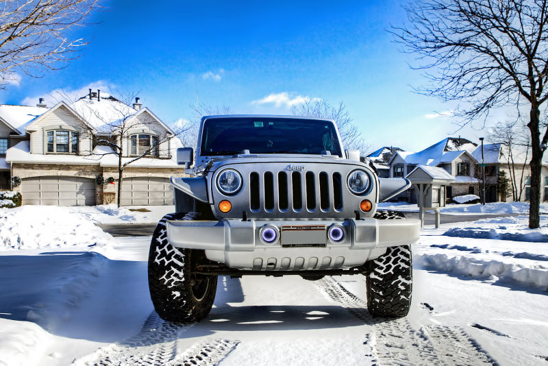 Oracle Jeep Wrangler JK 07-18 LED Waterproof Fog Light Kit - ColorSHIFT