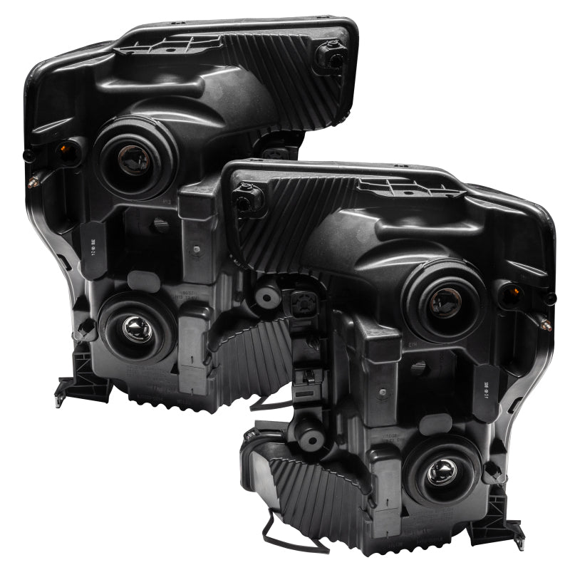 Oracle 17-19 Ford F-250 SD Dynamic Pre-Assembled Headlights - Halogen - Black Edition -