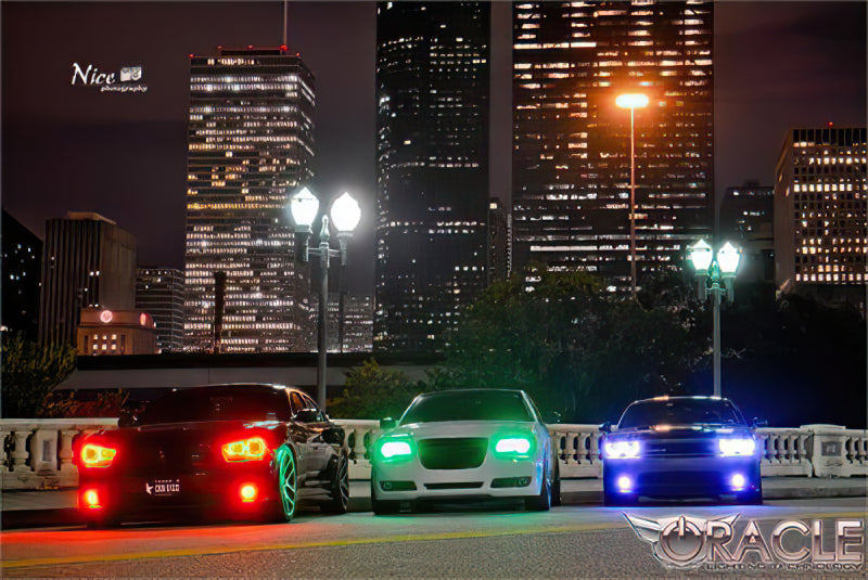Oracle 11-19 Chrysler 300C DRL Upgrade w/ Halo Kit - ColorSHIFT w/ Simple Controller