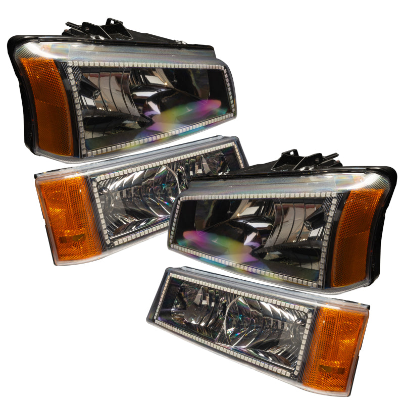 Oracle 03-06 Chevy Silverado Pre-Assembled Headlights w/ Parking Lights - ColorSHIFT 2