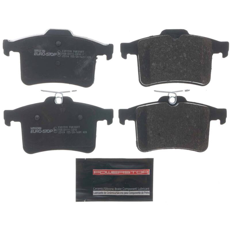 Power Stop 12-13 Jaguar XKR-S Euro-Stop ECE-R90 Rear Brake Pads