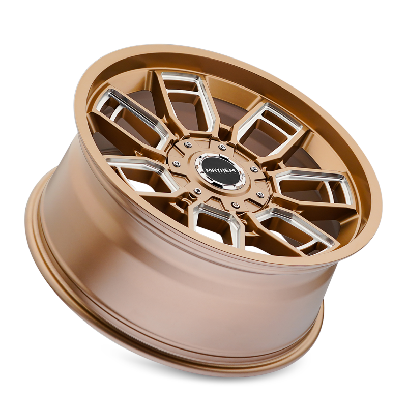 Mayhem 8118 Ordinance 20x9 / 5x127/139.7 BP / 87.1mm Hub Matte Bronze Wheel w/ Milled Spokes