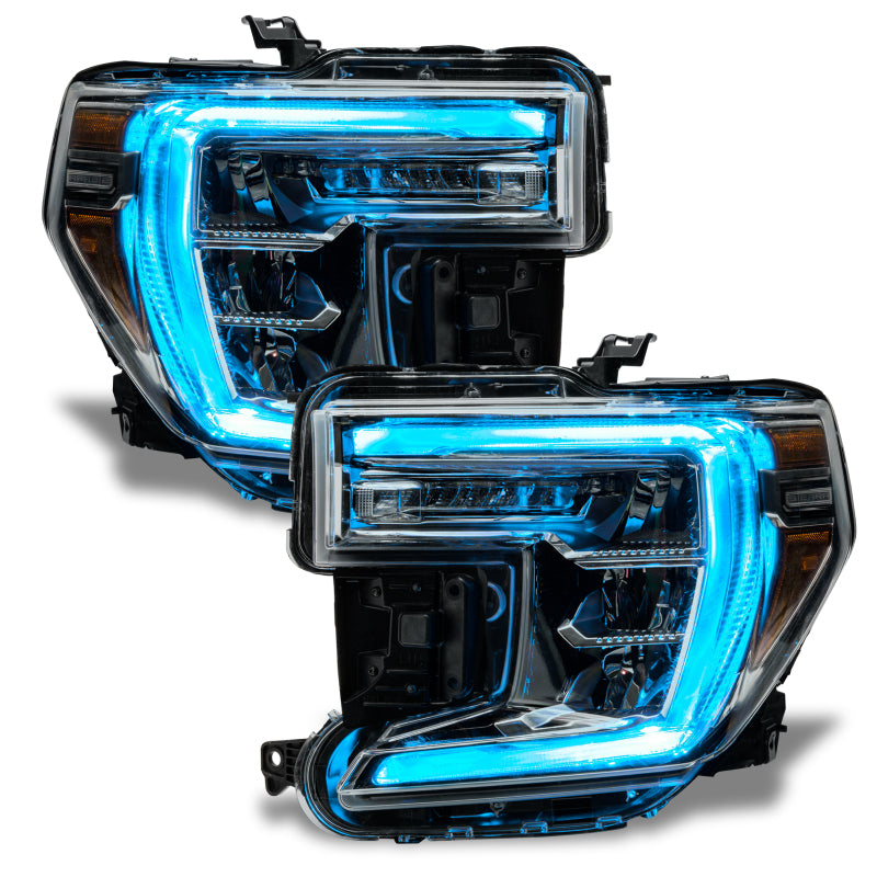 Oracle 19-21 GMC Sierra 1500 RGB+W Headlight DRL Upgrade Kit - ColorSHIFT 2