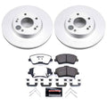 Power Stop 17-22 Hyundai Ioniq Front Z36 Coated Truck & Tow Brake Kit