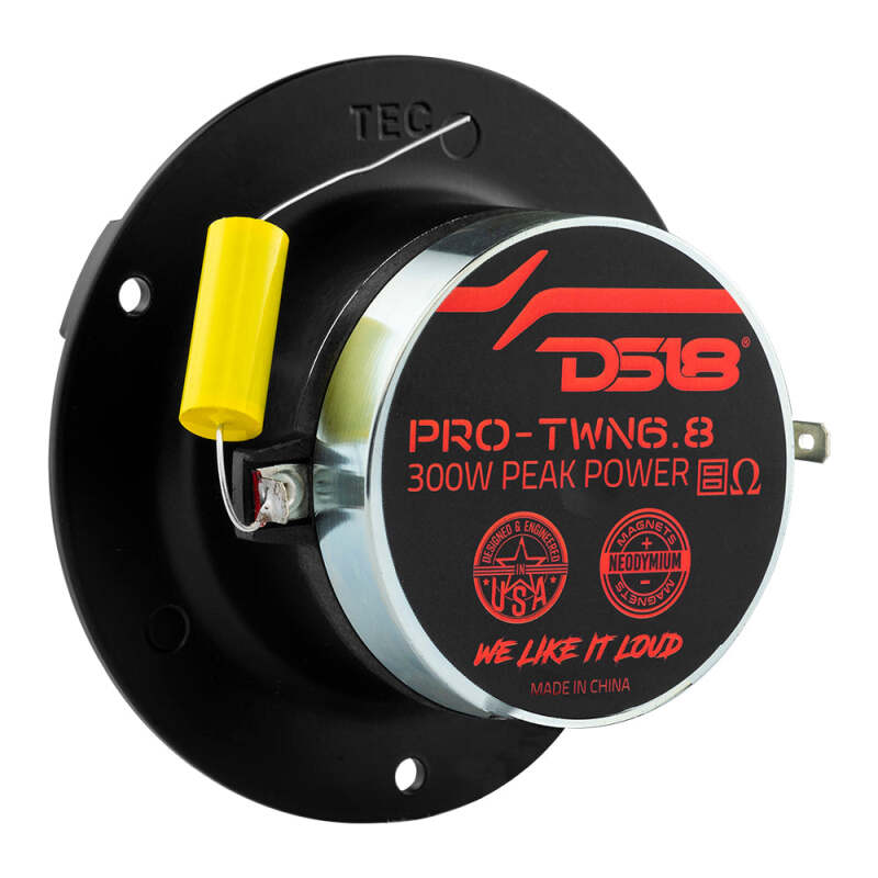 DS18 4in High Compression Neodymium Tweeter 150 Watts RMS 1.5 in Polyimide Vc 8 ohm