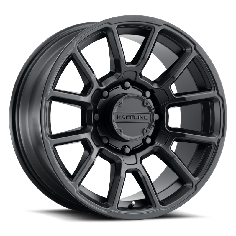 Raceline 950B Gauge 17x8.5in / 6x120 BP / 18mm Offset / 67.1mm Bore - Satin Black Wheel