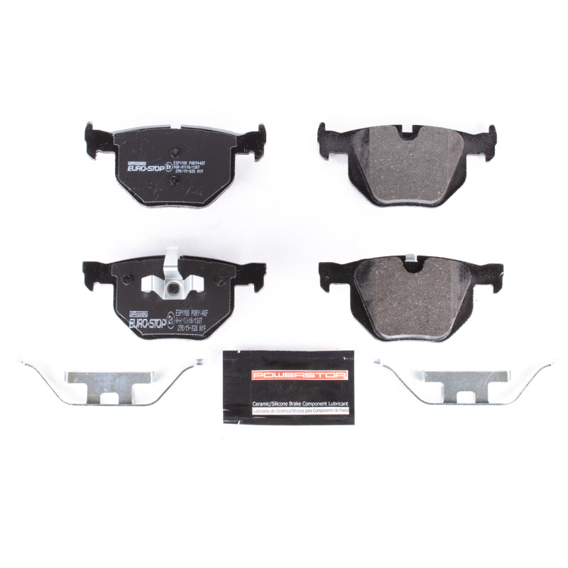 Power Stop 13-15 BMW X1 Euro-Stop ECE-R90 Rear Brake Pads