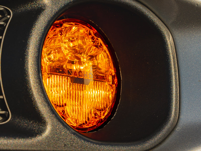 Nacho Lighting Jeep JL/JT SAE Combo Amber Plug N Play Fog Light Kit (1pc Bumper Kit)