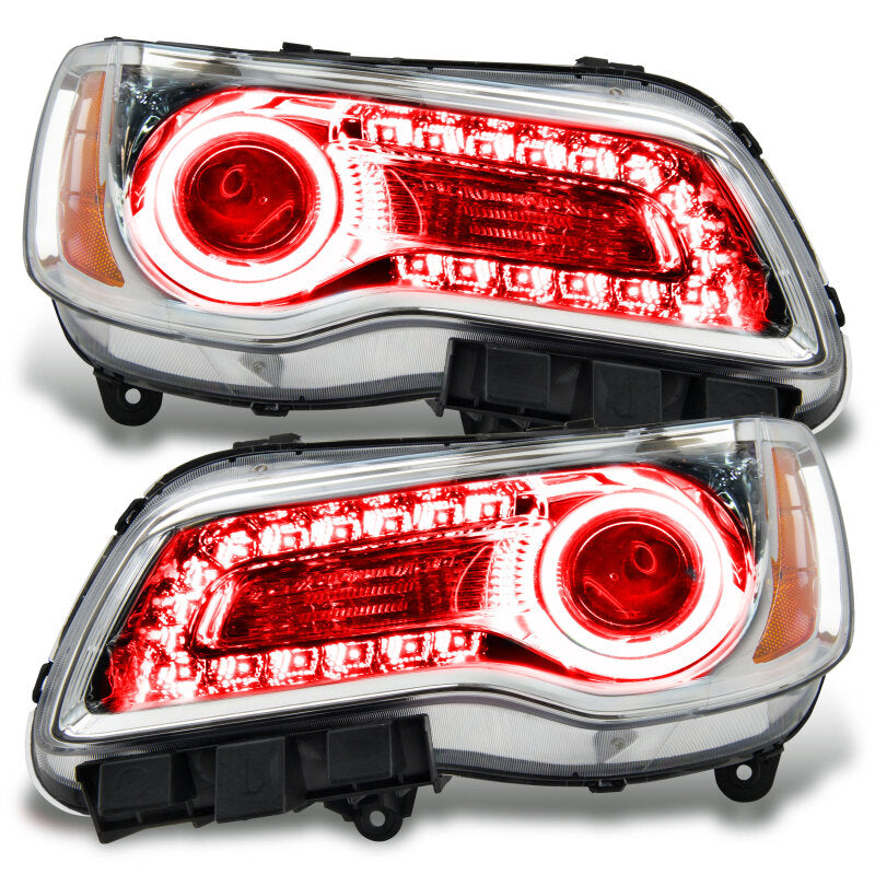 Oracle 11-14 Chrysler 300C SMD HL - Chrome - NON HID - ColorSHIFT DRL - ColorSHIFT