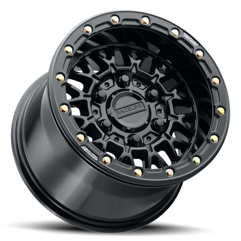 Raceline A15 Omega 15x8in / 4x156 BP / 0mm Offset / 132.5mm Bore - Gloss Black