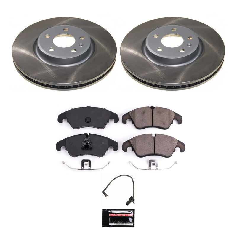 Power Stop 13-16 Audi Allroad Front Semi-Coated Rotor Kit