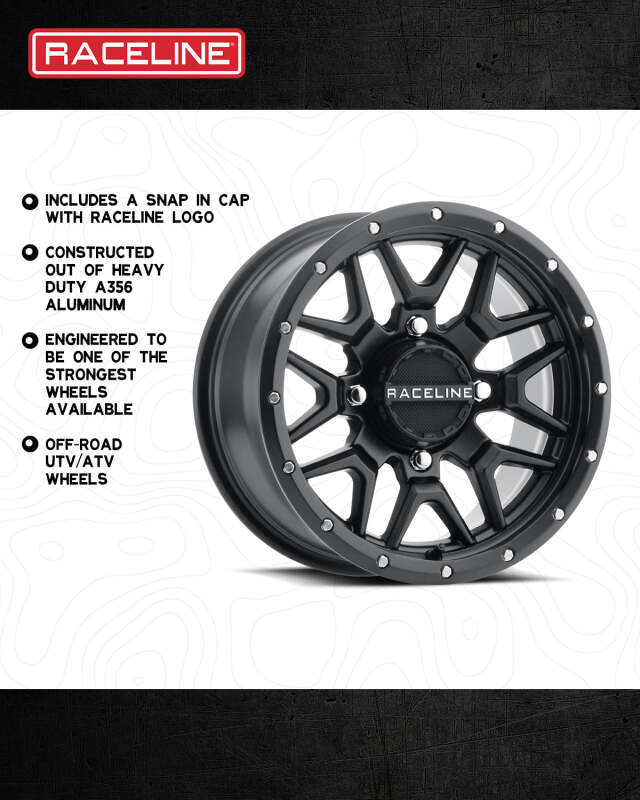 Raceline A94B Krank 15x7in / 4x137 BP / 10mm Offset / 110.18mm Bore - Satin Black Wheel