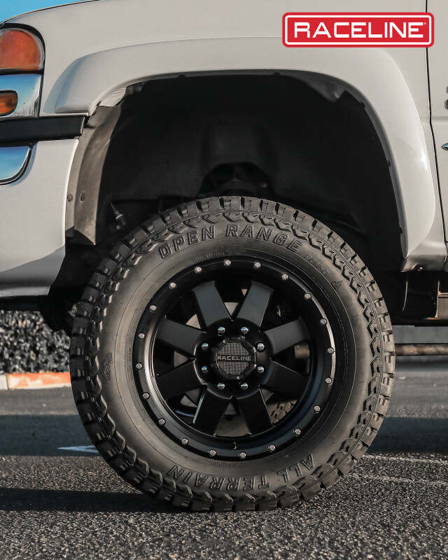 Raceline 935B Defender 16x6.5in / 6x130 BP / 45mm Offset / 84.1mm Bore - Satin Black Wheel