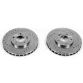 Power Stop 91-93 Dodge Stealth Front Evolution Drilled & Slotted Rotors - Pair