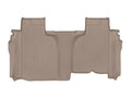 WeatherTech 2019+ Chevy Silverado 1500 Double Cab w/ 1st Row Bucket Seats Rear FloorLiner - Tan