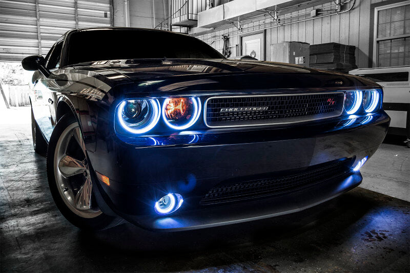 Oracle Dodge Challenger 08-14 LED Fog Halo Kit - ColorSHIFT