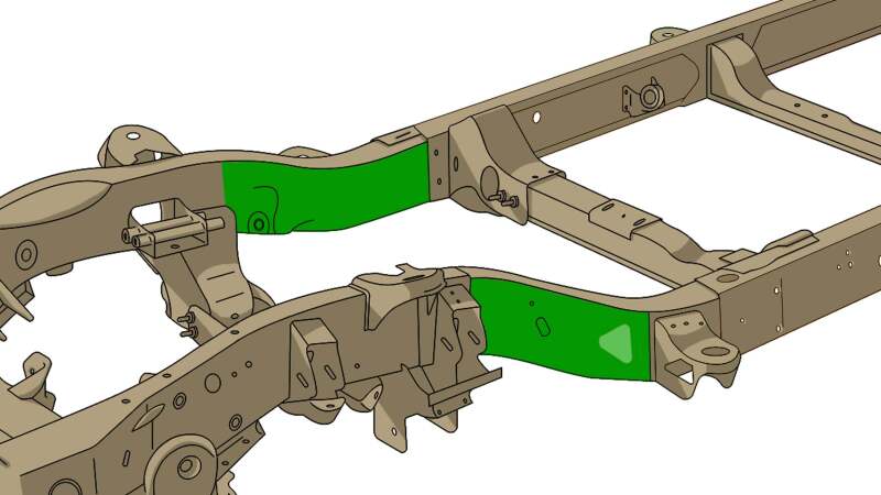 Rust Buster Front Frame Section Left Side