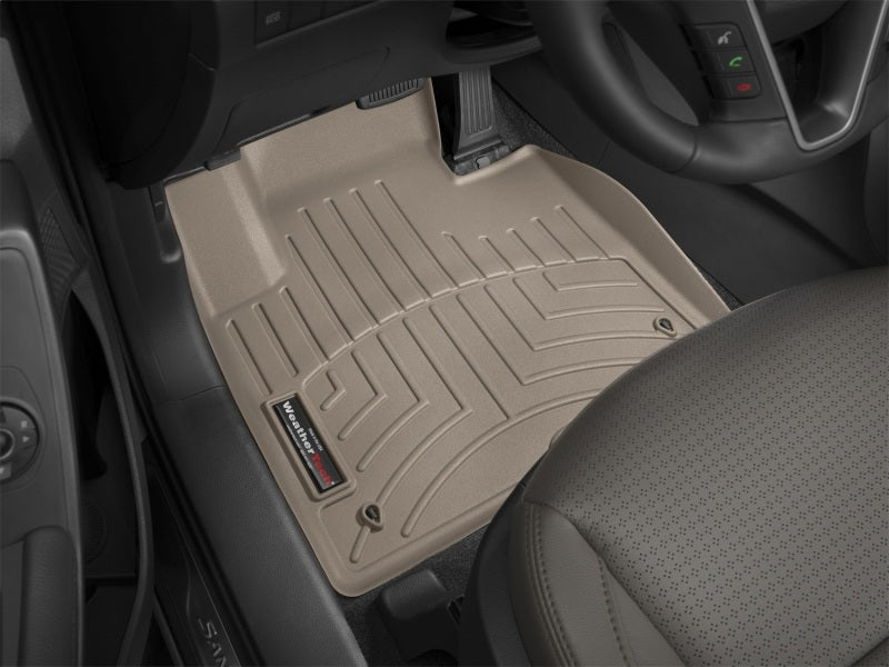 WeatherTech 13+ Hyundai Santa Fe Front FloorLiner - Tan