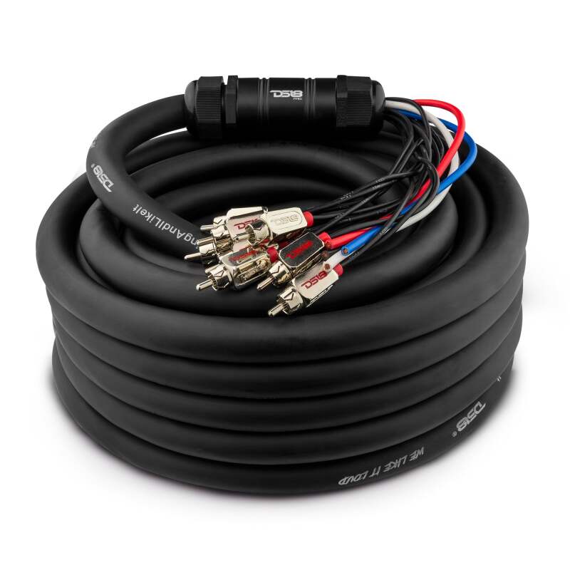 DS18 Medusa Wire Pack 10 Channel RCA 4 x 12GA OFC Power Wire 50-Feet