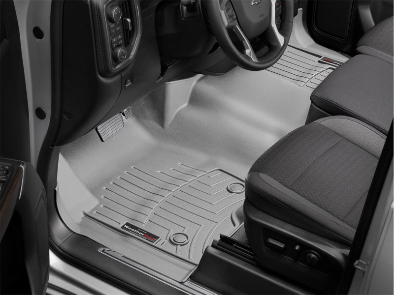 WeatherTech 2019+ Chevy Silverado 1500 (Bench Seat No Flow Through Console) Front FloorLiner - Grey