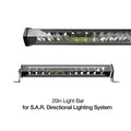 XK Glow White Housing SAR Light Bar - Emergency Search and Rescue Light 20In