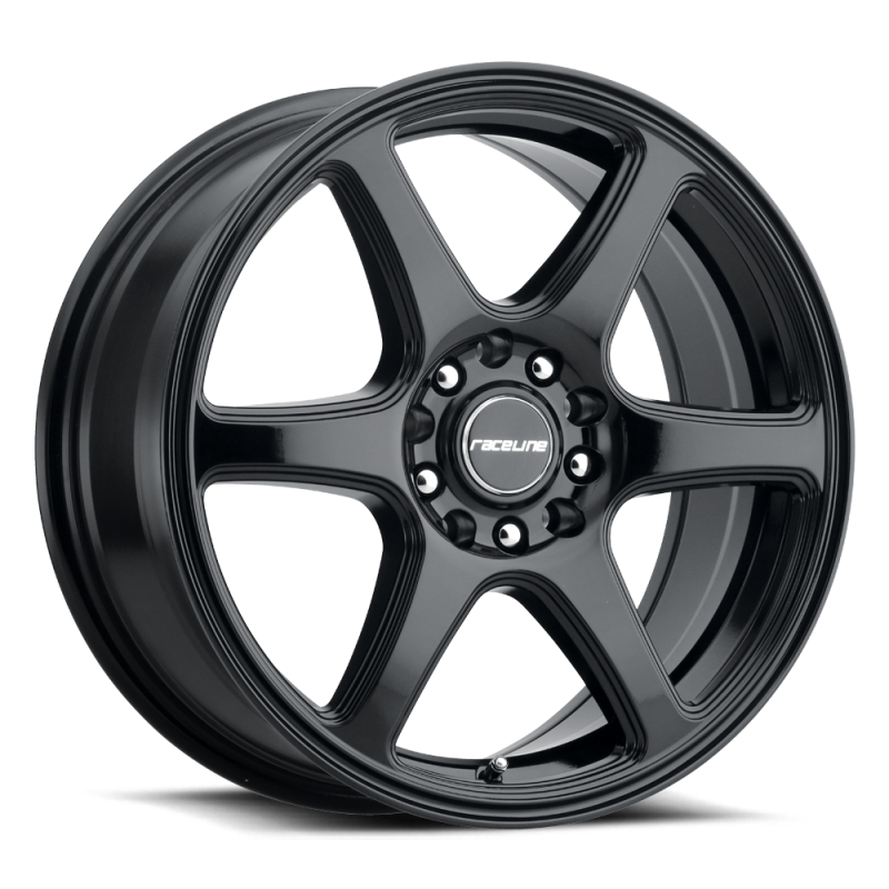 Raceline 146B Matrix 18x8in / 5x100/5x114.3 BP / 40mm Offset / 72.62mm Bore - Gloss Black Wheel