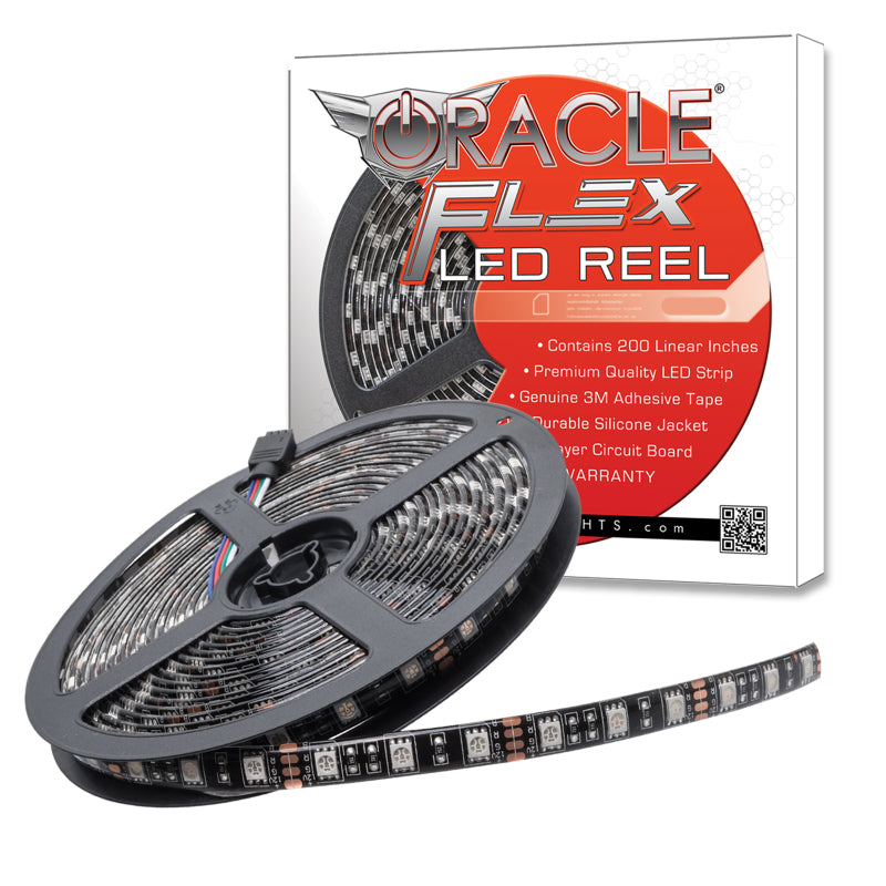 Oracle Exterior Black Flex LED Spool - Pink