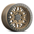 Raceline RT951B Ryno 17x9in/8x165.1 BP/-12mm Offset/130.81mm Bore - Bronze & BLK Ring Beadlock Wheel