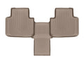 WeatherTech 2018+ Volkswagen Atlas Rear FloorLiner - Tan (w/ 2nd Row Bucket Seats)