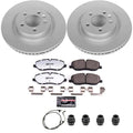 Power Stop 06-09 Land Rover Range Rover Sport Front Z36 Coated Truck & Tow Brake Kit