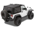 Bestop 10-18 Jeep Wrangler JK 2-Door Replace A-Top (Prem Blk Twill Tinted Windows No Door Skins )