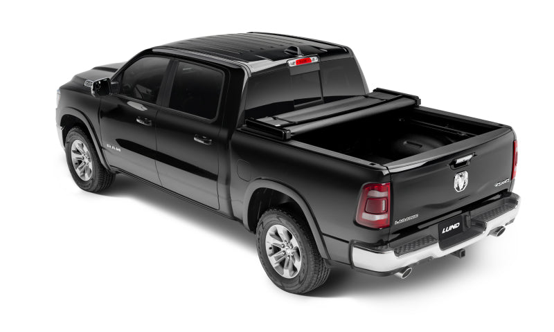 Lund 02-17 Dodge Ram 1500 (6.5ft. Bed Excl. Beds w/Rambox) Genesis Tri-Fold Tonneau Cover - Black