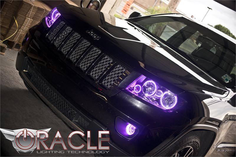 Oracle Jeep Grand Cherokee 11-13 Triple Halo Kit - ColorSHIFT w/ 2.0 Controller