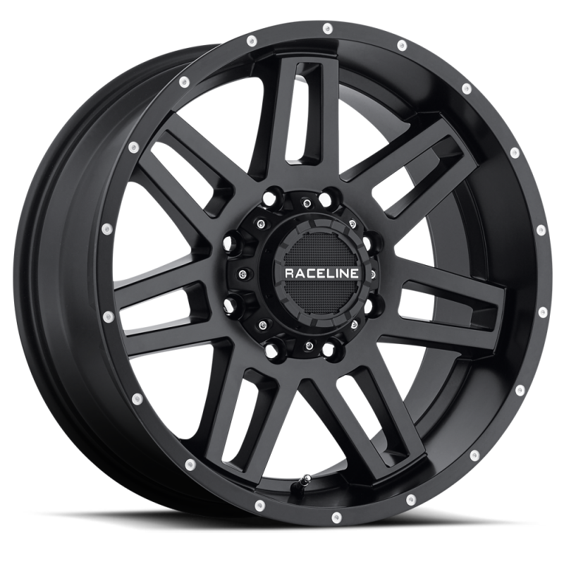 Raceline 931B Injector 16x8in / 8x170 BP / 0mm Offset / 125.2mm Bore - Satin Black Wheel