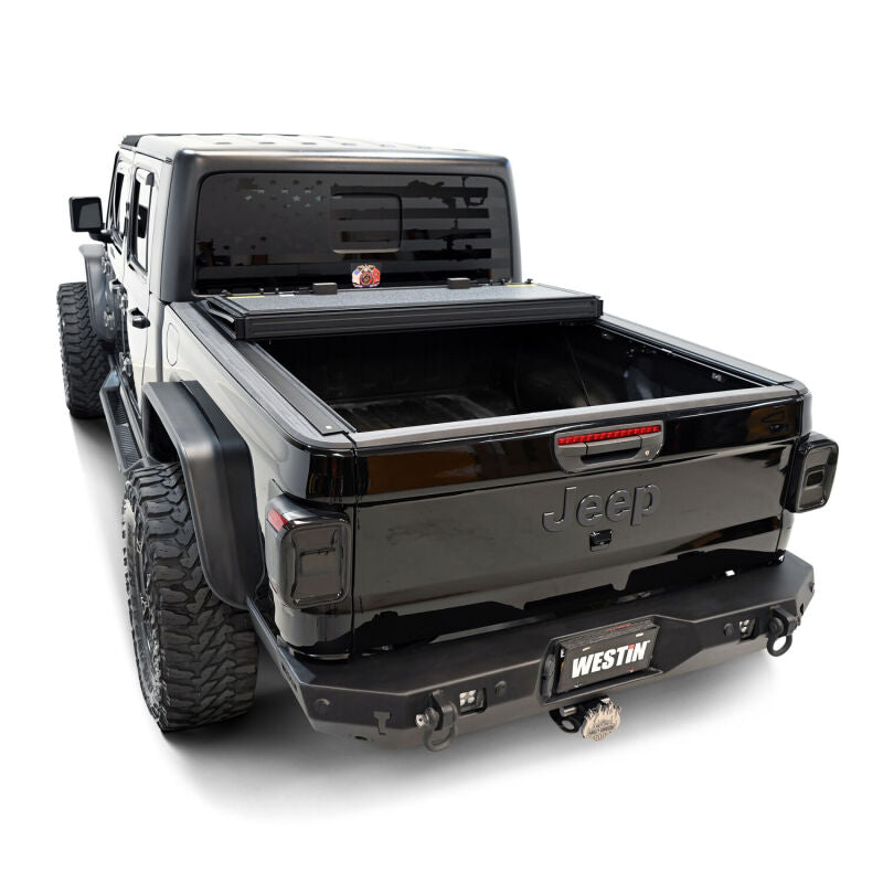 Westin 20-26 Jeep Gladiator JT 4WD 5ft. Bed Hard Tri-Fold Tonneau Cover - Black