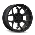 Mayhem Vanquish 8119 22x10 / 6x135/6x139.7 / -19mm Offset / 106.1mm Hub - Gloss Black Milled
