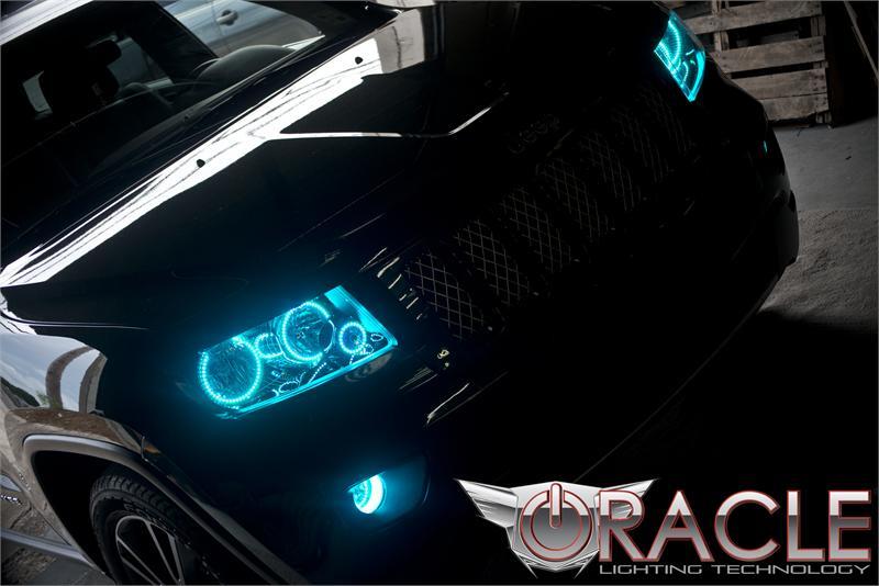 Oracle Jeep Grand Cherokee 11-13 Triple Halo Kit - ColorSHIFT w/o Controller
